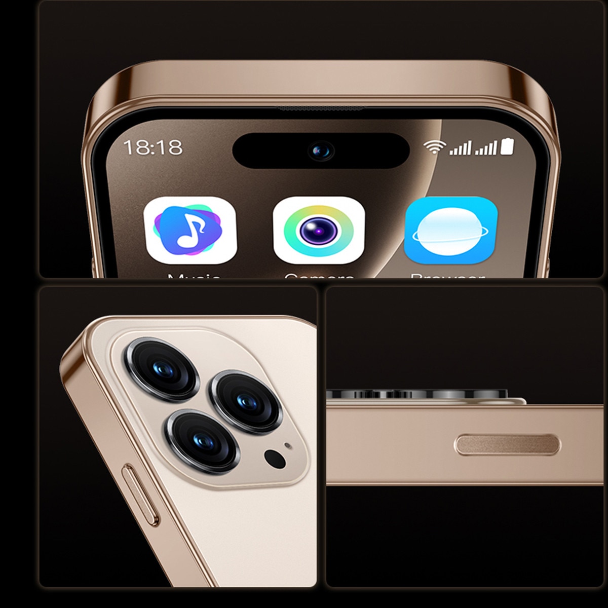 Telefon Mobil ONEMYTH M16 Pro, 4.0-inch, 2GB RAM, 16GB ROM, Gri