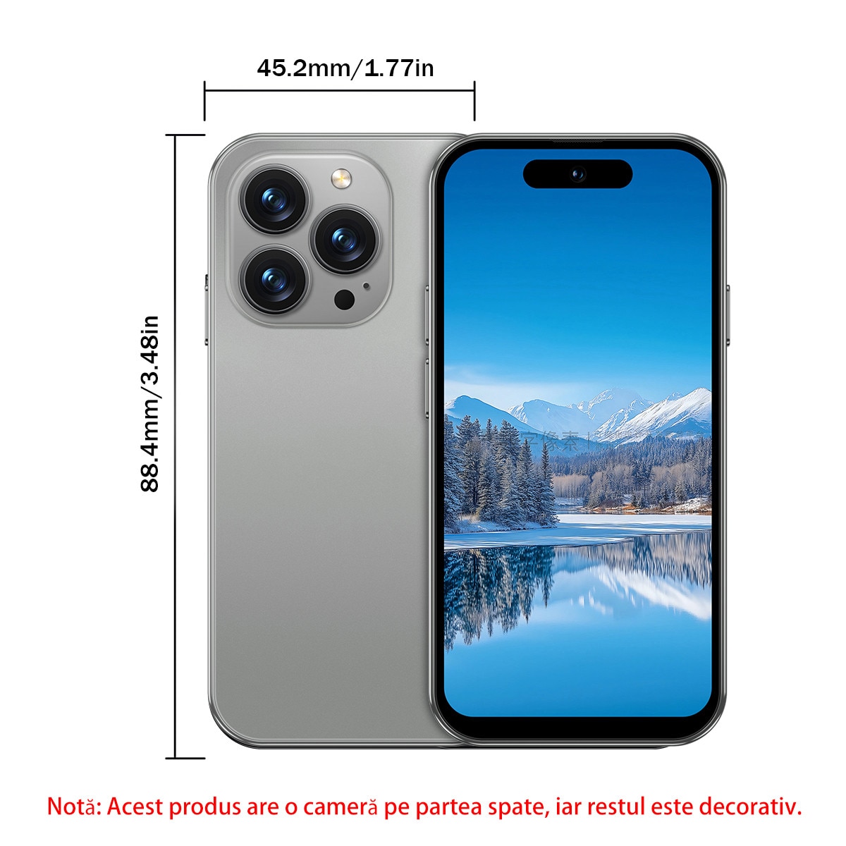 Telefon Mobil ONEMYTH M16 Pro, 4.0-inch, 2GB RAM, 16GB ROM, Gri