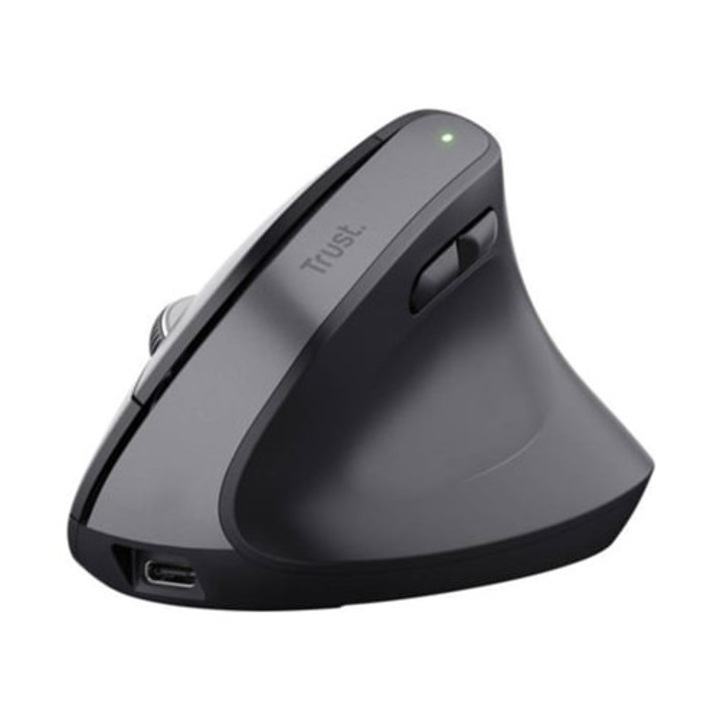 Ергономична безжична мишка 2400 DPI, черна