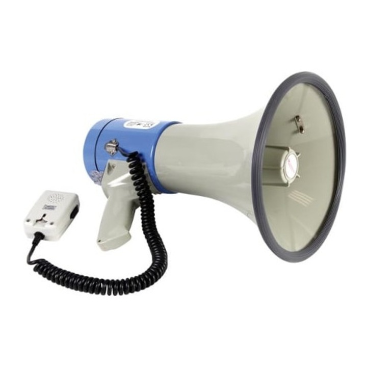 Мегафон VELLENMAN MP25SFM 25W, син и сив