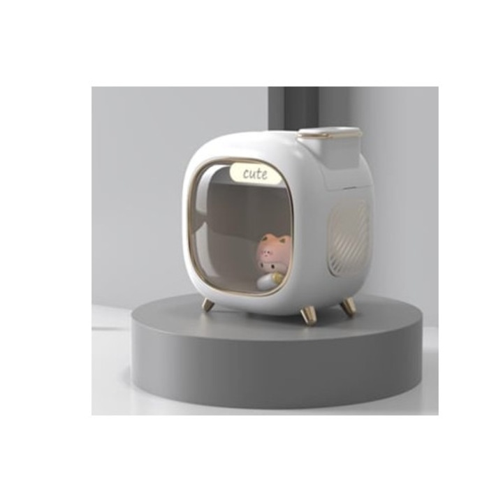 Umidificator mic pentru dormitor, purificare, design elegant, portabil, 2 spray-uri, CHRONUS