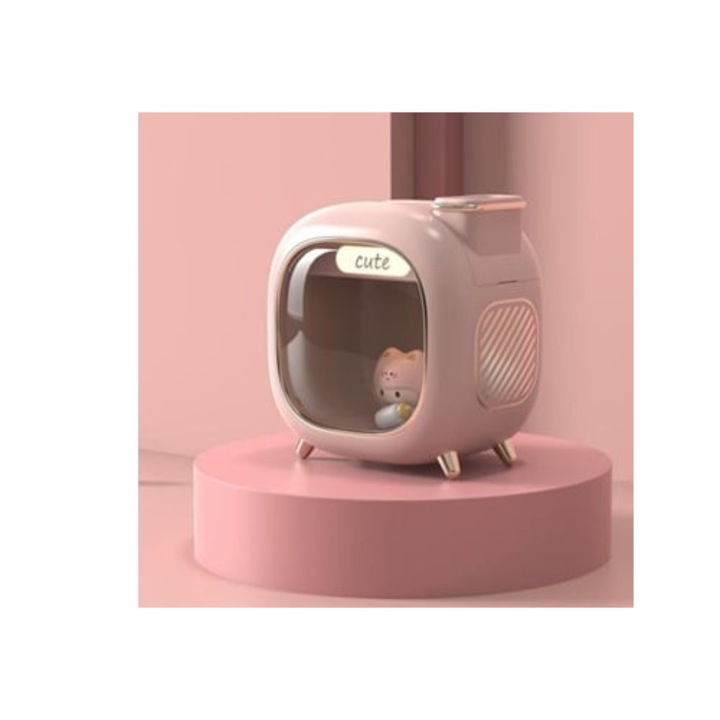 CHRONUS Kis asztali párásító, légtisztító, elegáns design, 2 spray