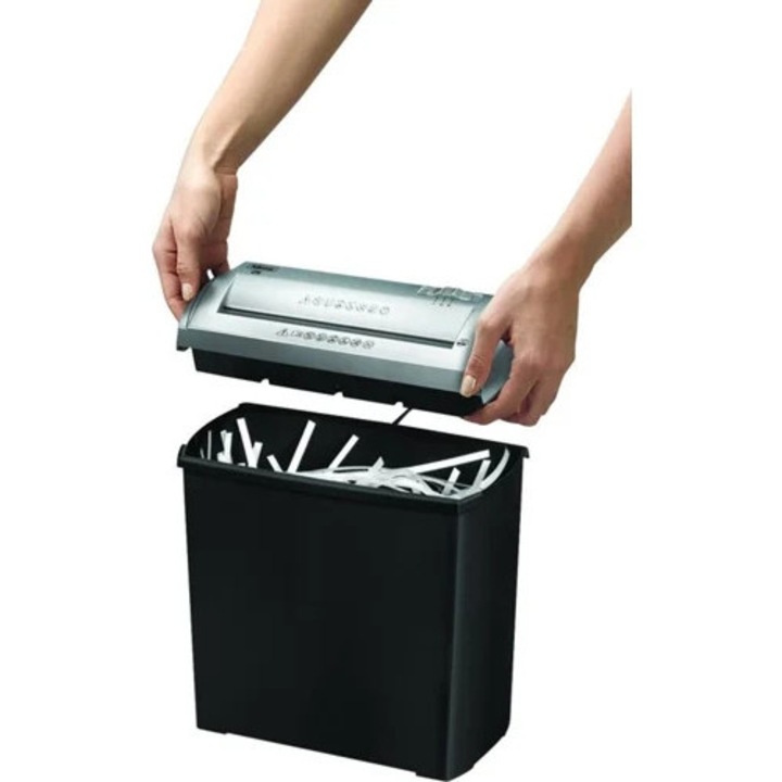 Distrugator de documente FELLOWES Trito 2 benzi 5F, capacitate 5 coli, 11 L