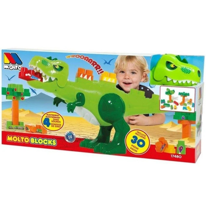 MOLTO dinoszaurusz építőkészlet 30 darabos