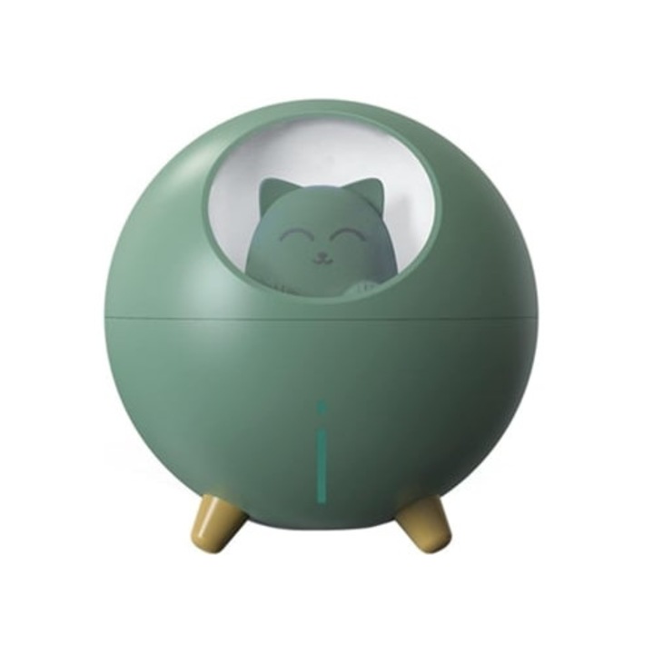 Mini ultrahangos párásító, 7 színű, rendkívül csendes, USB, gyerekszobába