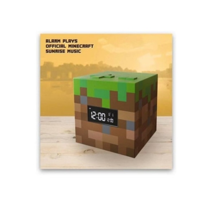 Minecraft Ébresztőóra dekoratív óra