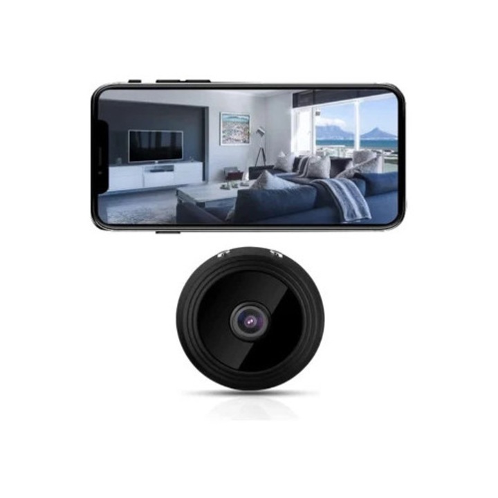 Camera de supraveghere wireless HD 1080P cu detectie CHRONUS, dispozitiv spionaj