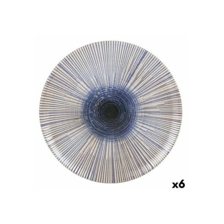 Irys tányérkészlet, porcelán, 26cm, 6 darab