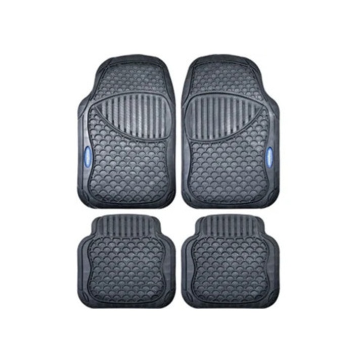 GOODYEAR autószőnyeg szett, 4 db, PVC, 64x47x1cm, fekete