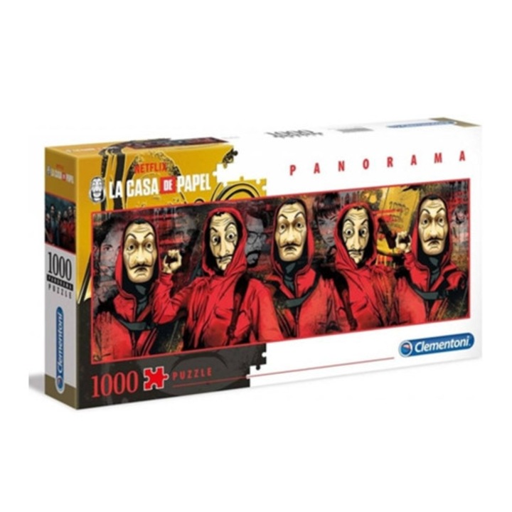 Puzzle 2D La Casa de Papel, 1000 piese, 10+ ani