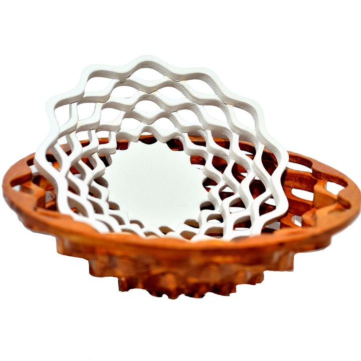 Set de boluri din lemn, Bol mare 21cm si bol mic 16 cm