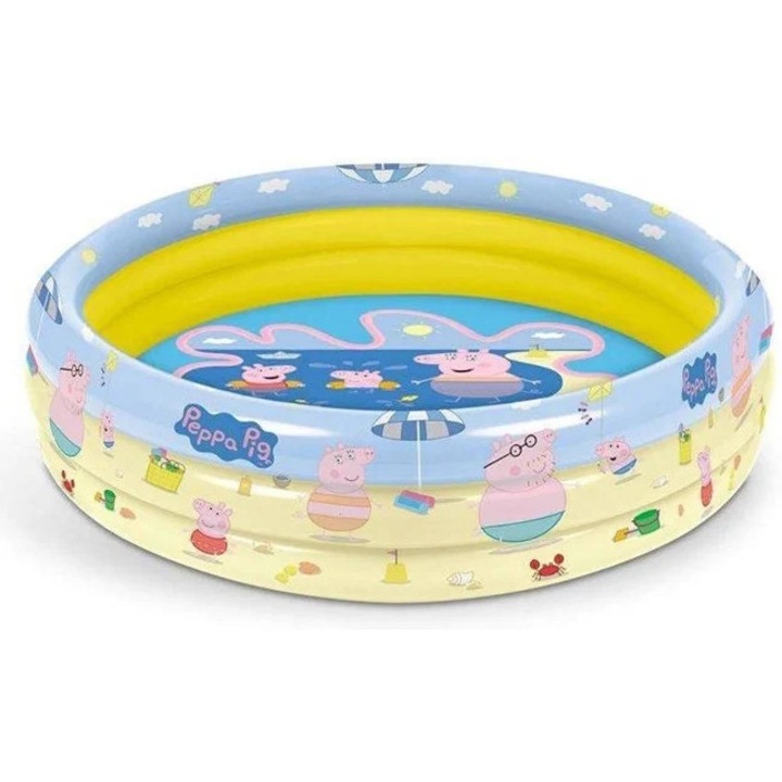 Peppa Pig 3 gyűrűs gyermekmedence szett, 100 cm