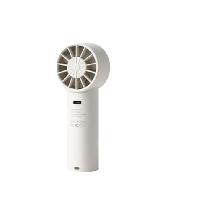 Ventilator Mini Turbo Klack Hx F368, Viteza Mare, Ecran Digital Inteligent, Reincarcabil USB C