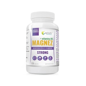 Magneziu + Vitamina B6 Forte, WISH PHARMACEUTICAL, 120 Tablete, Suport pentru Sistem Nervos si Muscular