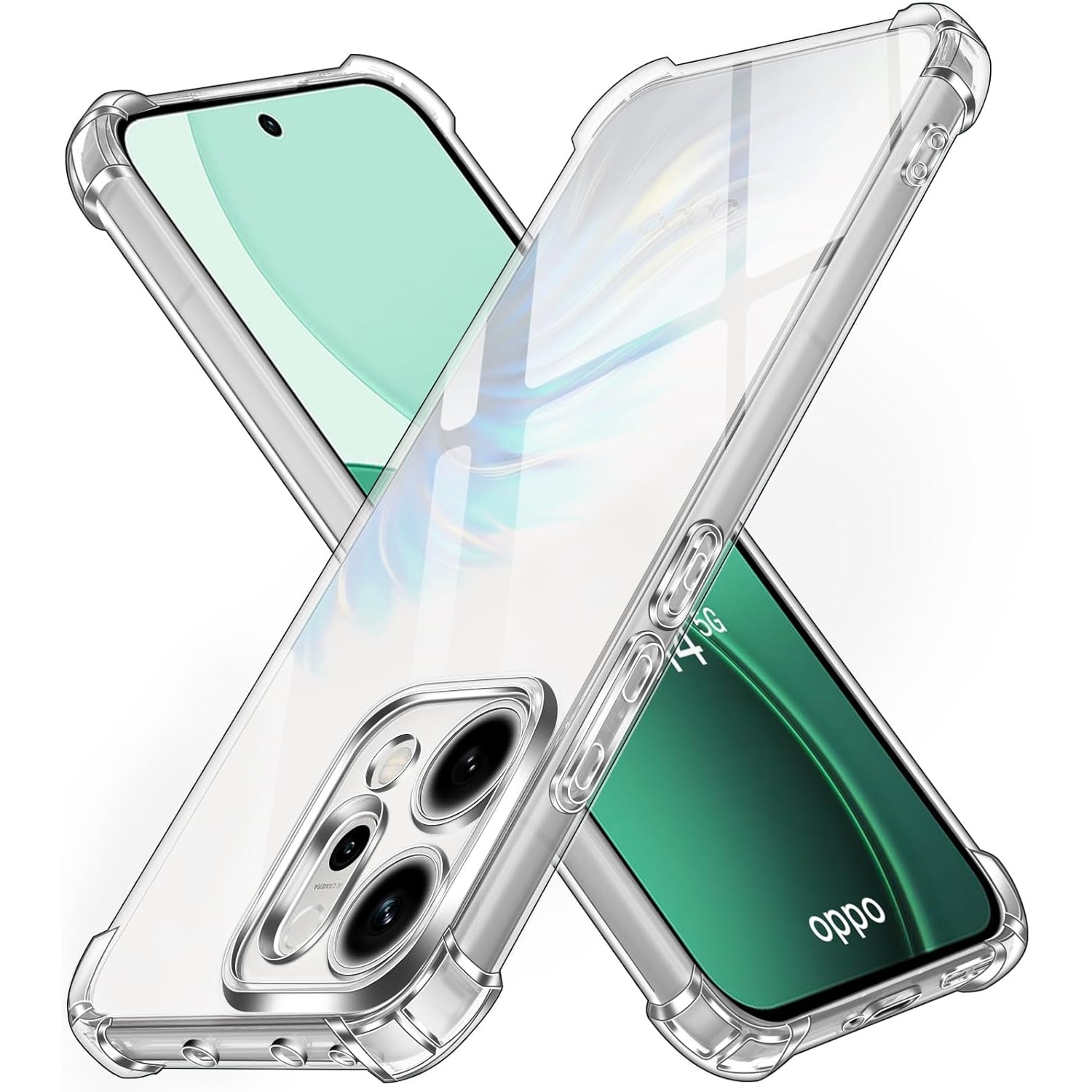 Husa pentru Oppo Reno 14 5G Slim Anti-Shock 1.5mm reinforced 4 corners Transparent