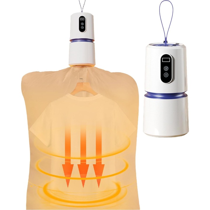 Преносима сушилня за дрехи Bedee, електрическа, сгъваема, 200W, 360° горещ въздух, 8,55x8,38x16,51 см, идеална за малки пространства