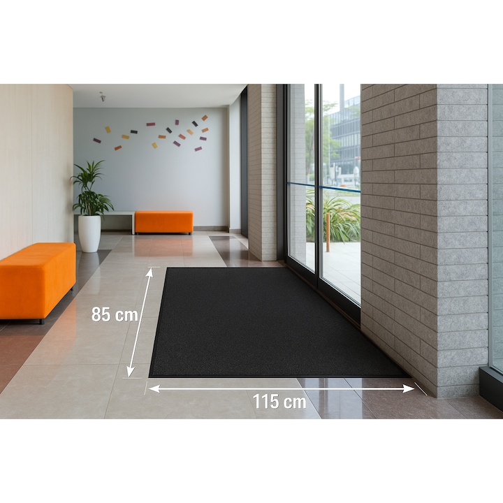 Professzionális beltéri szőnyeg Classic Solutions 85x115 cm – szennyeződés- és nedvességálló. Csúszásgátló nitrilgumi hátlap