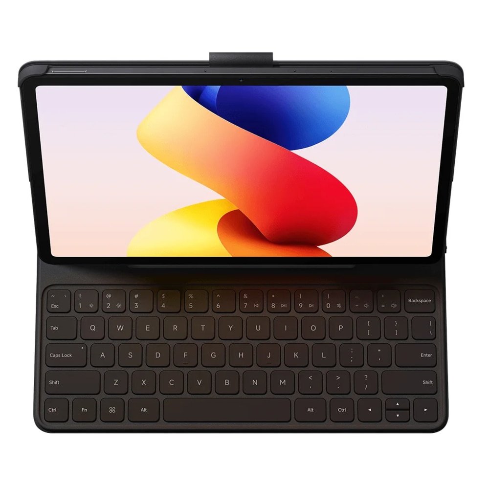 Husa cu tastatura Xiaomi BHR08KCGL pentru Redmi Pad 2 Pro, Autonomie neintrerupta 65 ore, Layout US English Gri
