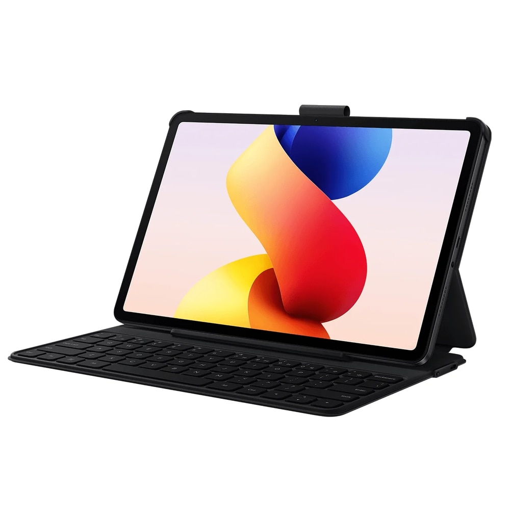 Husa cu tastatura Xiaomi BHR08KCGL pentru Redmi Pad 2 Pro, Autonomie neintrerupta 65 ore, Layout US English Gri