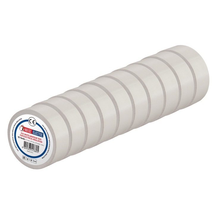 Horoz PVC szigetelőszalag 19mm x 9m fehér – Elektromos vezetékekhez, autószereléshez