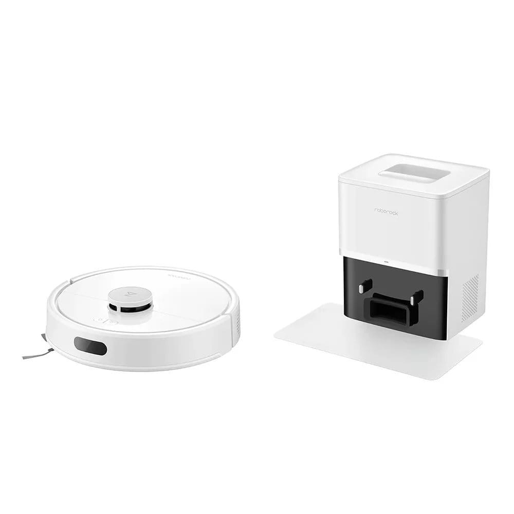 Aspirator robot Roborock Q7 BF+, cu stație de andocare cu golire automată, 8000 Pa, alb - Q7-BF-PLUS-WH