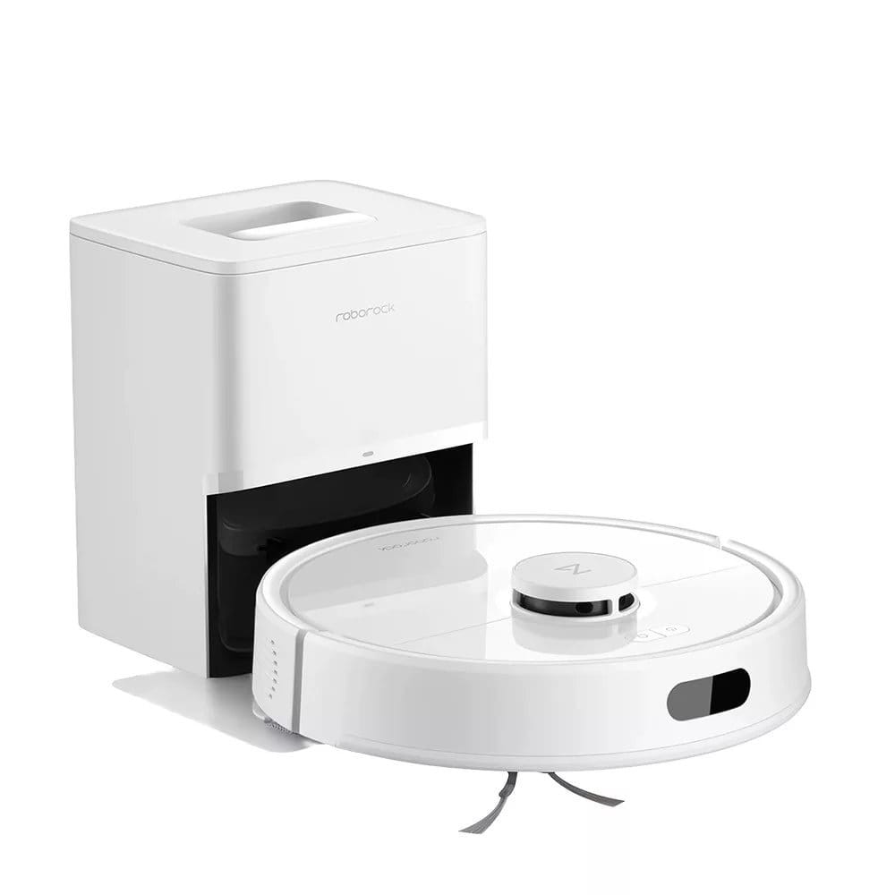 Aspirator robot Roborock Q7 BF+, cu stație de andocare cu golire automată, 8000 Pa, alb - Q7-BF-PLUS-WH