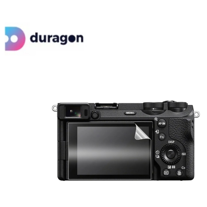 Folie Duragon, pentru Sony Alpha 6700, protectie ecran, silicon antisoc, kit inclus