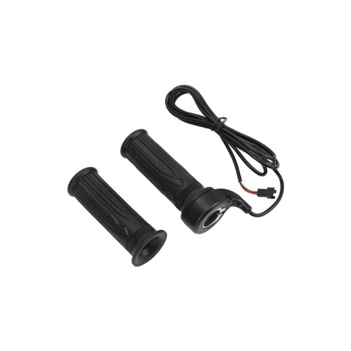 Accelerator bicicleta electrica, ABS, 12V-72V, negru