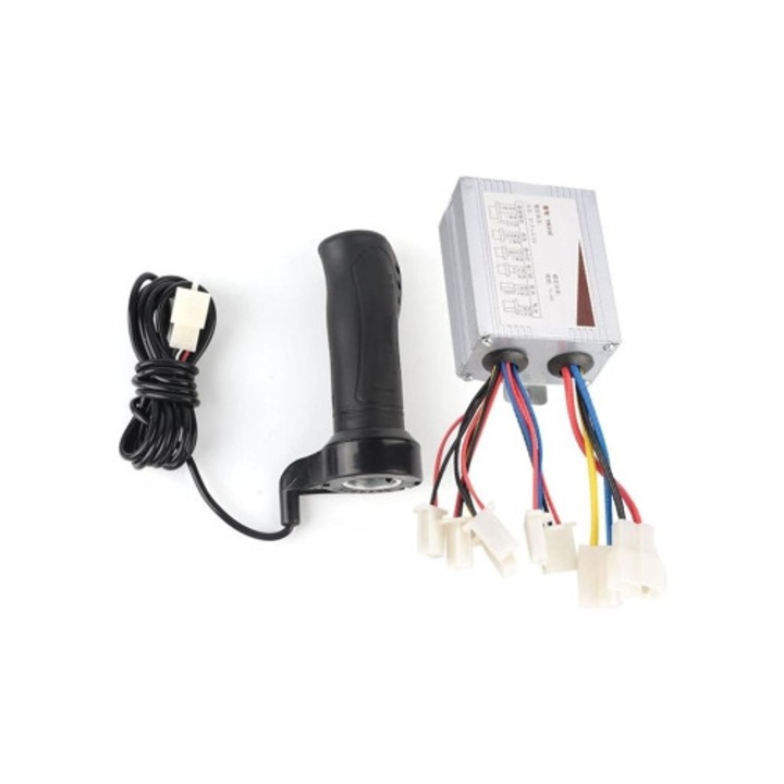Set controler acceleratie, 500W, 36V, aluminiu si plastic, 8,3x6,5x3,7cm