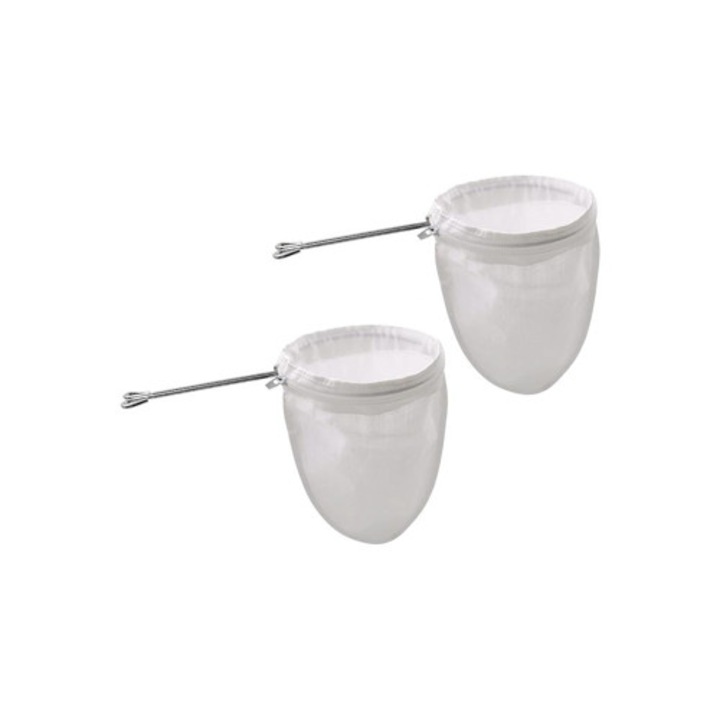 Set filtre de ceai din bumbac, 22x25cm, alb, 2 piese