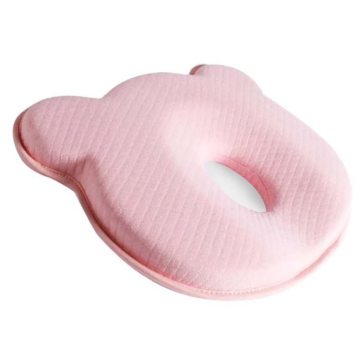 Perna bebelusi pentru formarea capului Luoistu® cu 2 huse de protectie, Anti Plagiocefalie, Spuma cu memorie