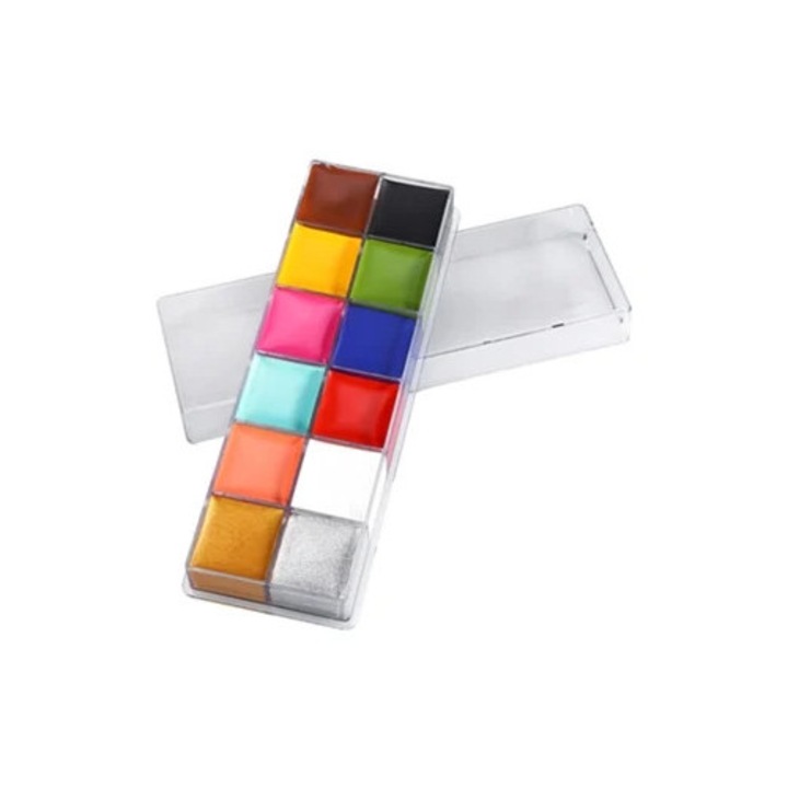 Arcfesték és testfesték, 12 szín