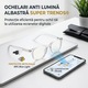 Set 2 Ochelari Protectie Calculator SuperTrends® Anti Lumina Albastra, Ochelari Gaming Fara Dioptrii Unisex, Ochelari Protectie Calculator Cu Lentile Transparente, Culori Alb, Protectie Vizuala Pentru Laptop Telefon Tableta Televizor