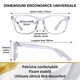 Set 2 Ochelari Protectie Calculator SuperTrends® Anti Lumina Albastra, Ochelari Gaming Fara Dioptrii Unisex, Ochelari Protectie Calculator Cu Lentile Transparente, Culori Alb, Protectie Vizuala Pentru Laptop Telefon Tableta Televizor