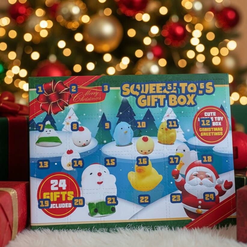 Calendar Advent pentru copii, Zola, 24 surprize Squishy Mochi