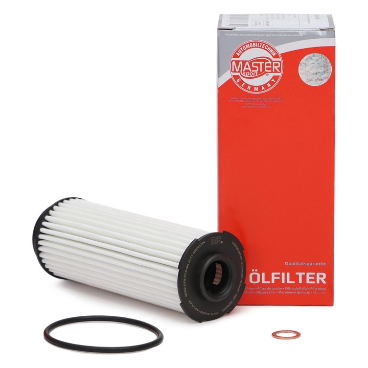 Olajszűrő Master-Sport Germany, kompatibilis BMW 1 2 3 4 5 6 7 8 X3 X4 X5 X6 és Toyota Supra modellekkel, méretek 155x54x22mm