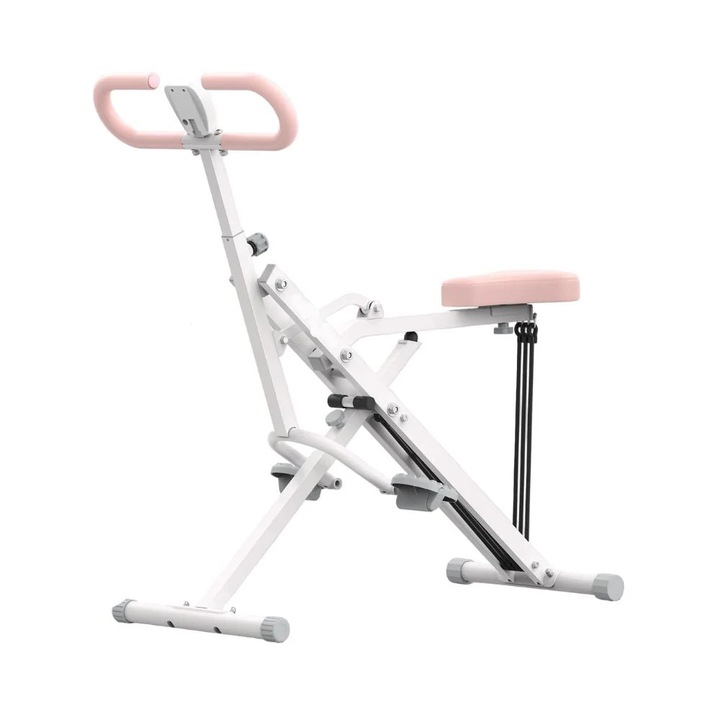 Aparat de vaslit si genuflexiuni 2 in 1, echipament de exercitii pentru acasa, pliabil si reglabil, R02W1