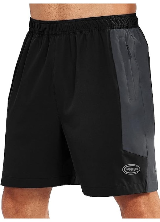 Pantaloni scurti sport termici pentru barbati, negri S