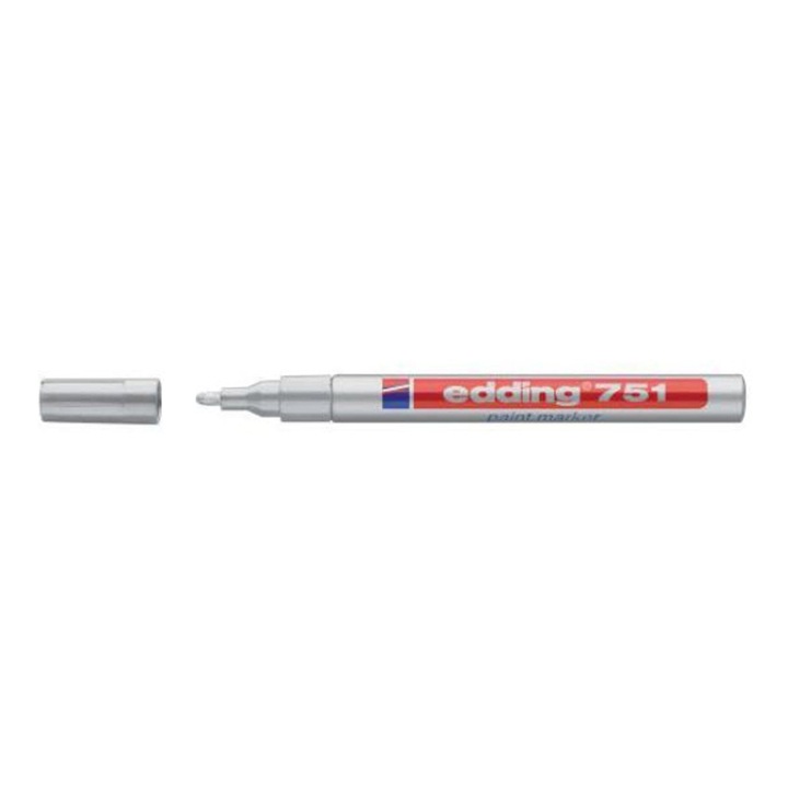 Перманентен маркер Edding 751 с боя 1-2MM сребристо ED751054