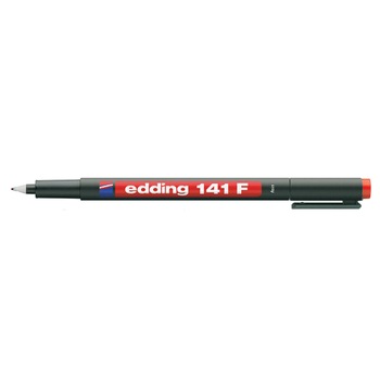 Marker permanent Edding ohp 141 varf rotund 0.6MM rosu ED1412 Marker permanent Edding ohp 141 varf rotund 0.6MM rosu ED1412