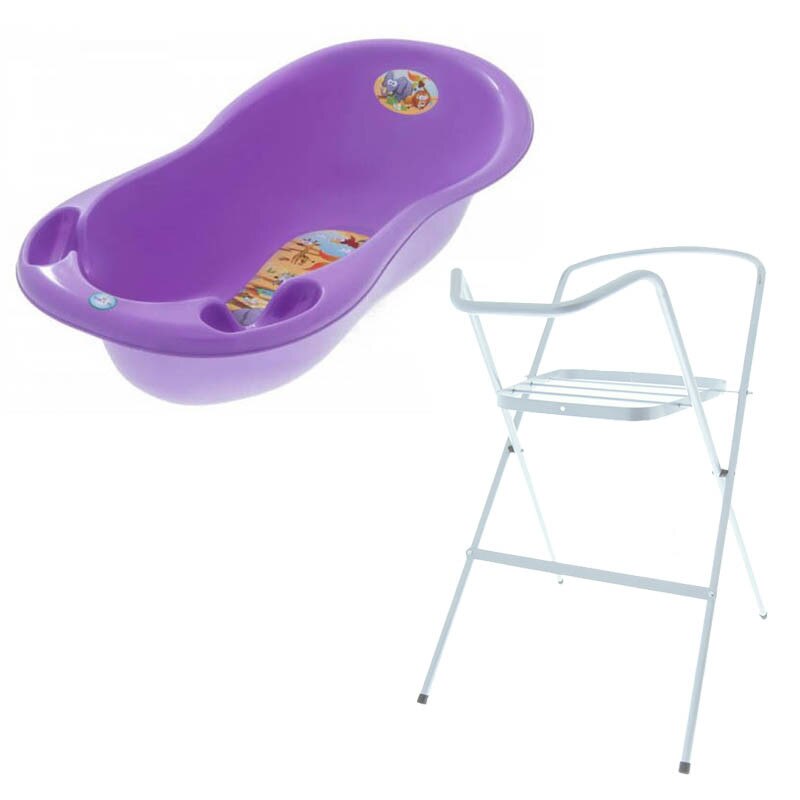 Set cadita 102 cm Safari Mov + Suport metalic cadita