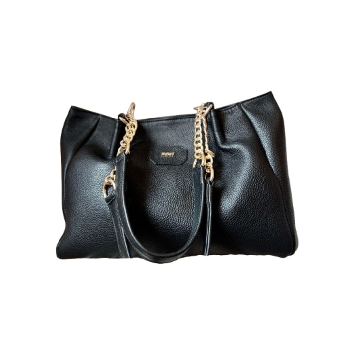 Geanta Zea Smart Casual Piele Naturala Neagra 305sm7n