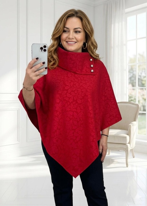 Capa Dama, universala, Stofa - 65978, Rosu, One Size