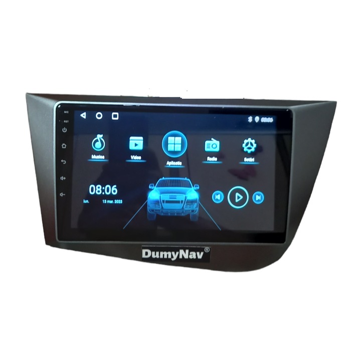 Navigație GPS DUMYNAV 9 inch, Android 14/128GB, 8GB RAM, Bluetooth, cameră masalier