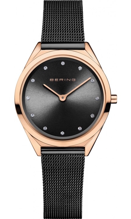 Ceas de dama BERING 17031-162 negru, stil fashion clasic