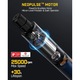 Многофункционален безжичен инструмент Fanttik F2 Master, мотор NeoPulse, 5 скорости, 25 000 об./мин, Revostor Hub, 35 аксесоара, електрически инструмент за полиране, 3D печат, пробиване, гравиране, сив