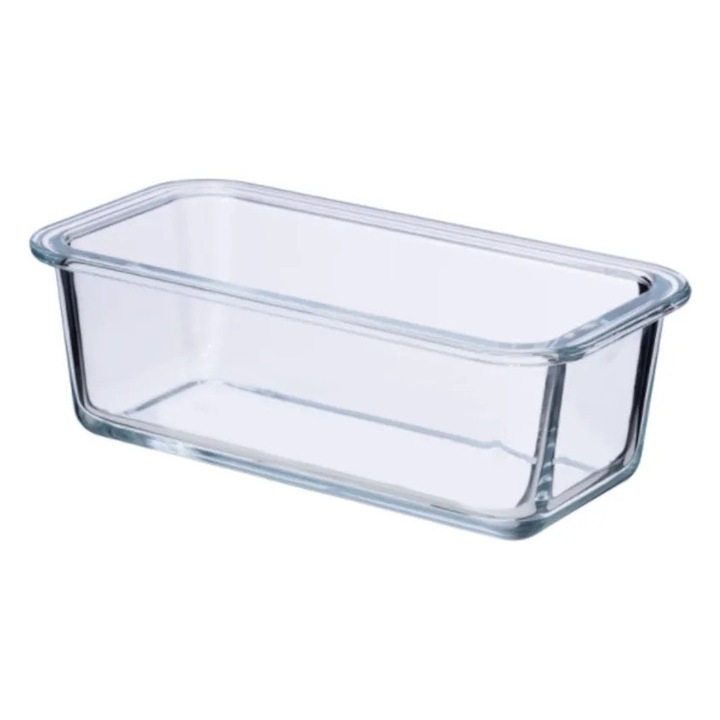 Термоустойчива тава от боросиликатно стъкло 1,12л, идеална за кекс, козунак и готвене във фурна ABYZ™