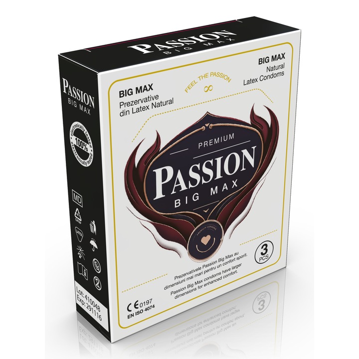 Prezervative Passion - BIG MAX, 3 buc