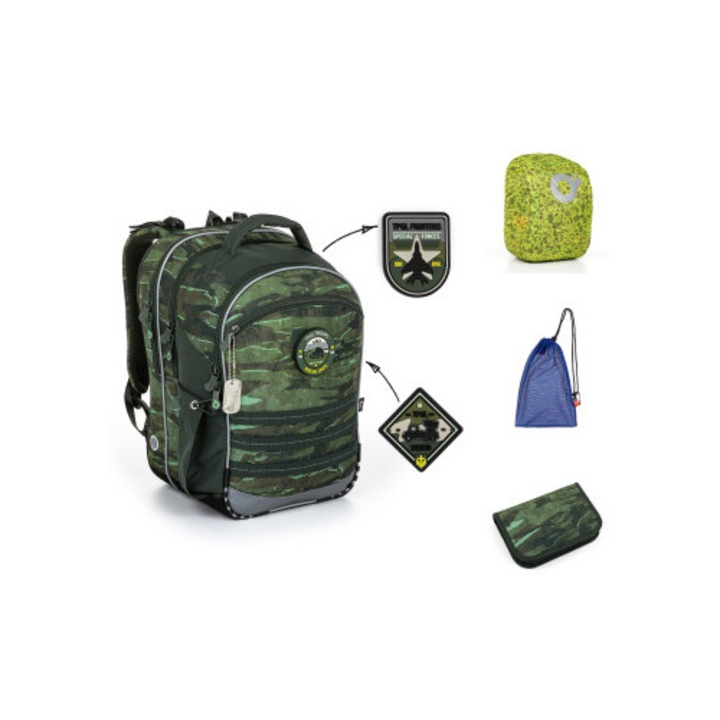 Set ghiozdan TOPGAL COCO 23040, 3 piese, design tematic, multicolor