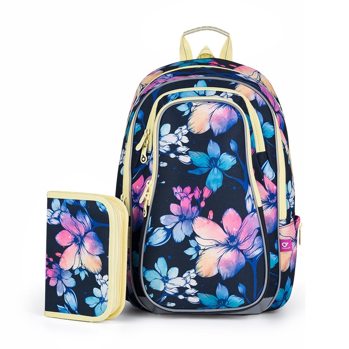 Set ghiozdan TOPGAL LYNN 24008, 3 piese, spate ergonomic, multicolor